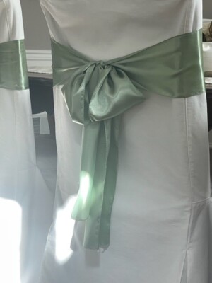 10 Sage green Satin sashes NEW | eBay