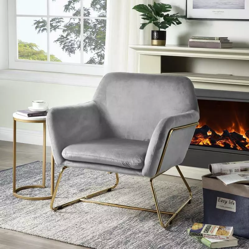 Easy chair metal sale