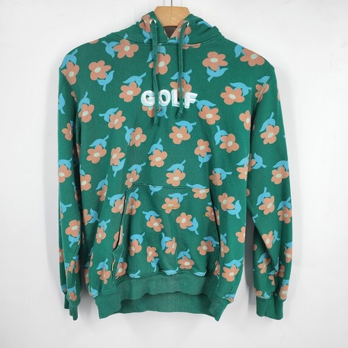 Golf Wang Men's Find Some Time Tyler the Creator Floral Print L/S Hoodie Size S