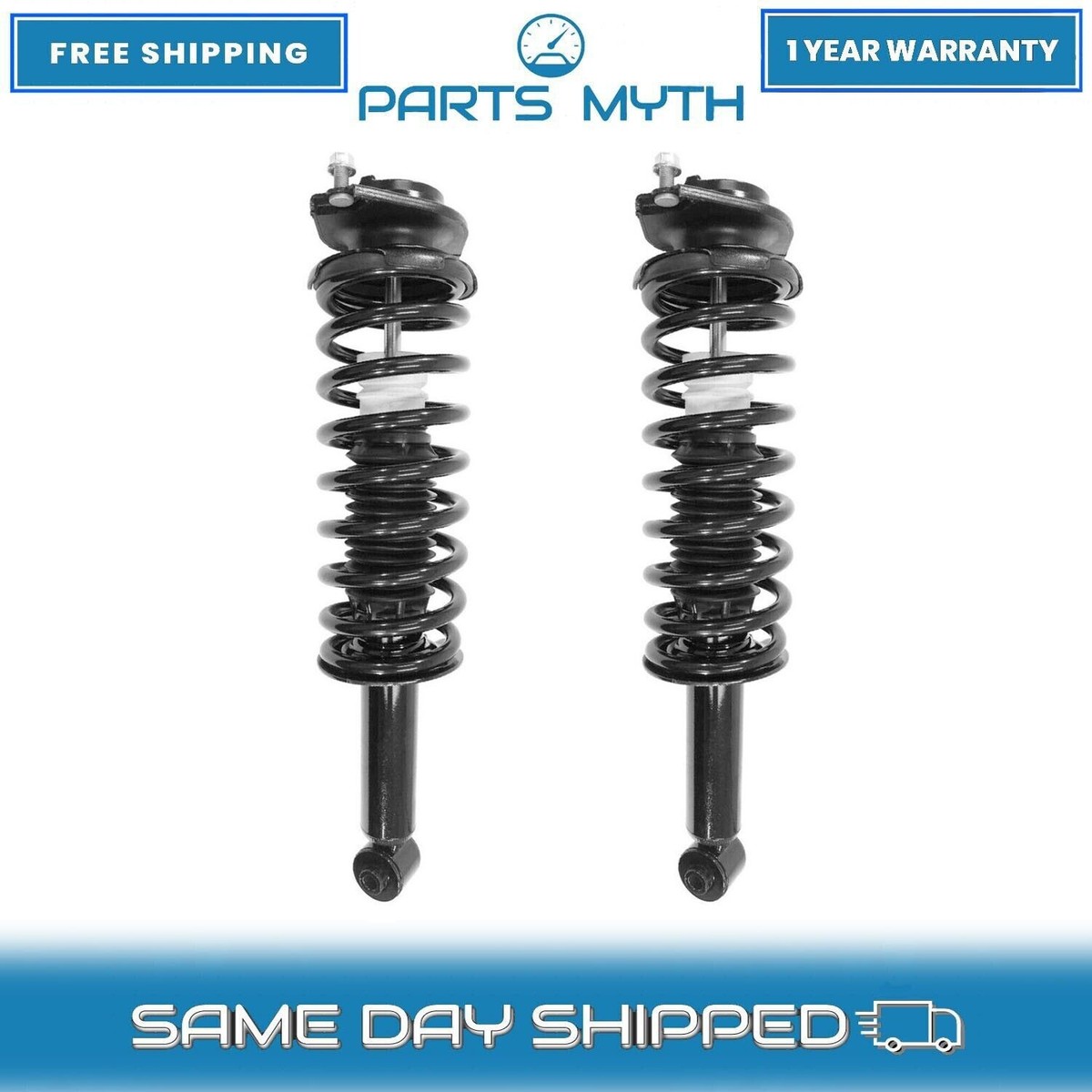 A-Premium Rear Pair (2) Complete Strut & Coil Spring Assembly A-Premium Rear Pair (2) Complete Strut & Coil Spring Assembly