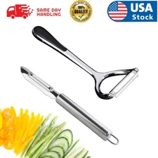 2X Stainless Steel Potato Peeler Cabbage Lettuce Vegetable Shredder Slicer Salad