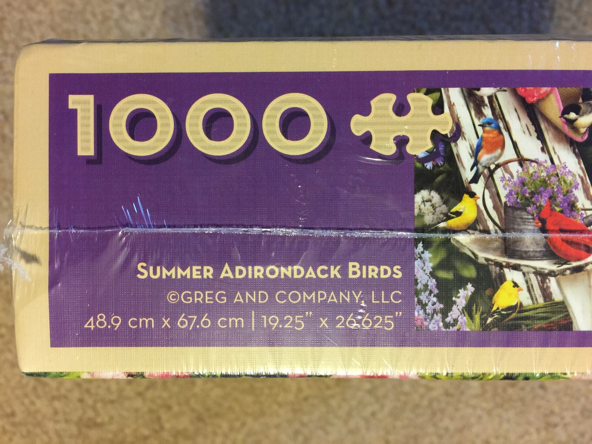 Cobblehill 1000 Piece Summer Adirondack Birds Puzzle - Family Friendly Jigsaw With Linen Finish