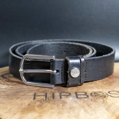 Marc O'Polo Herren Gürtel Vintage Leder Jeansgürtel Schwarz Größe 36