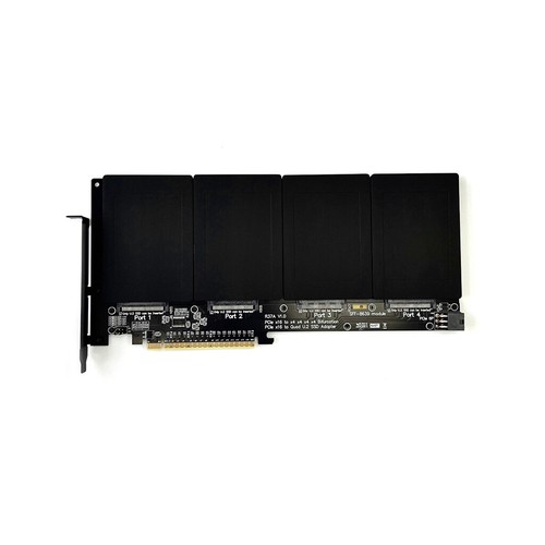 Scheda di espansione adattatore split disco rigido ADT Link PCIe da 5,0x16 a 4 porte U.2/EDSFF - Foto 8 di 15