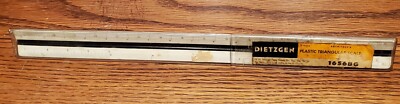 Vintage Dietzgen 1656BG Architects Plastic Triangular Scale Ruler ...