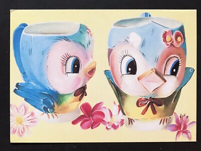 ALANNA EAKIN, ''BIRDIES'' Künstler Werbekarte, Jealous Gallery, London.