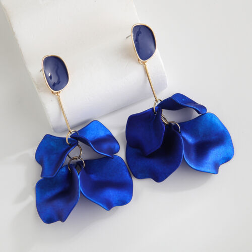 Moda Mujeres Pétalos de Rosa Borla Pendientes Joyería Pendientes Colgantes Largos Nuevos - Imagen 25 de 29