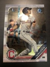 Yordys Valdes 2019 1st Bowman Draft Chrome BDC-14 Cleveland Indians
