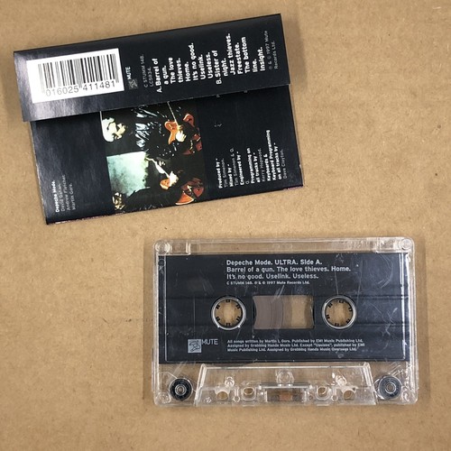DEPECHE MODE Cassette Tape 90s Synth Pop ULTRA BARREL OF A GUN UK RELEASE - Picture 2 of 6
