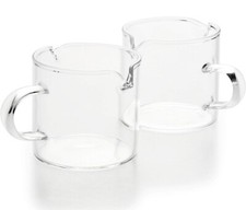 Shot Glasses Espresso Parts Double Spouts Milk Cup Clear Glass Clear Glasses