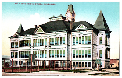 #ad Eureka High School CA Mitchell Postcard 2497 $14.96