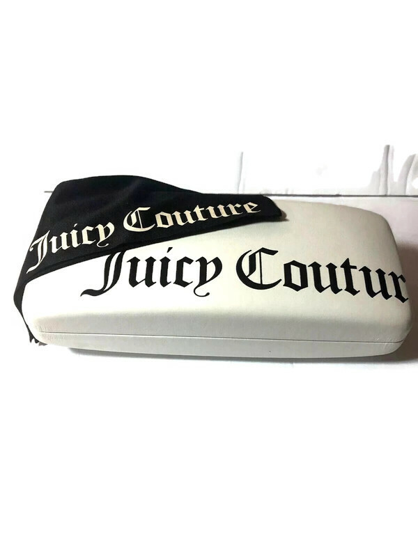 НОВЫЙ АУТЕНТИЧНЫЙ ФУТЛЯР ДЛЯ ОЧКОВ JUICY COUTURE БЕЛОГО ЦВЕТА с ТКАНЬЮ 2590₽