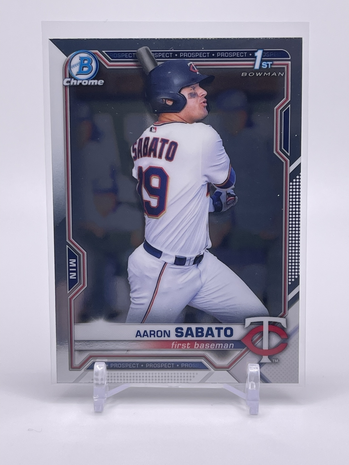 Aaron Sabato 2021 1st Bowman Chrome #BCP-125 Minnesota Twins