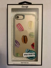 Casetify Classic Grip Case for Apple iPhone 6/6S/7/8/SE20'- Clear/Macarons
