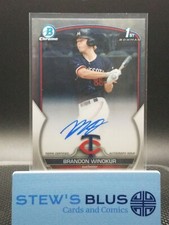 2023 Bowman Draft Brandon Winokur AUTO Chrome 1st Twins