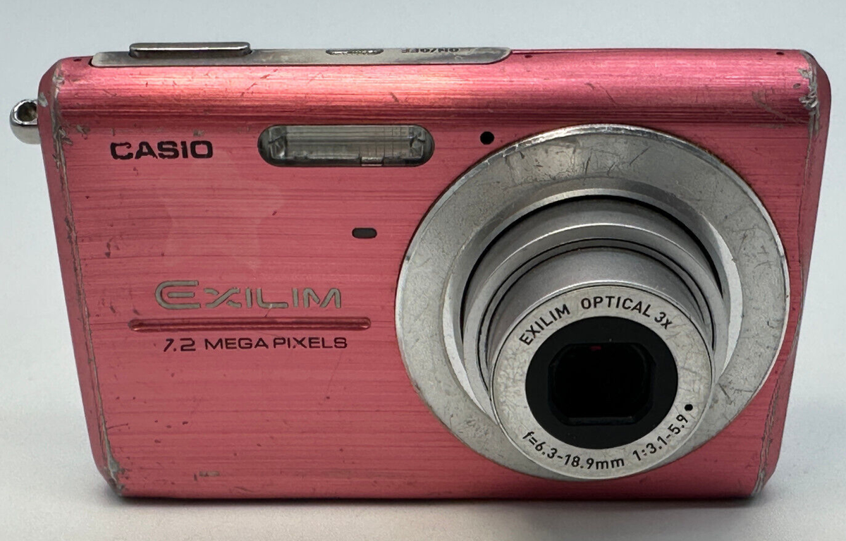 Casio Exilim EX-Z75 Digital Camera 7.2MP Pink W/NEW BATTERY & BOX
