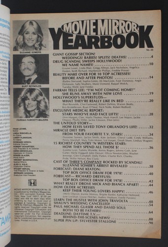 Movie Mirror Yearbook magazine #23 1978 Fawcett Somers Many More! - Imagen 4 de 4
