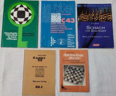 5x Schachbuch Schach für Einsteiger * Jusupov C 43 * Gambit 59 * Schacheröffnung