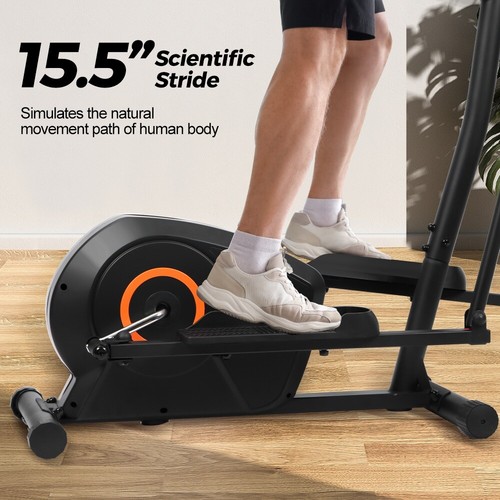 Magnetic Elliptical Cross Trainer Stepping Training Adjustable Home Gym Workout - Picture 6 of 12