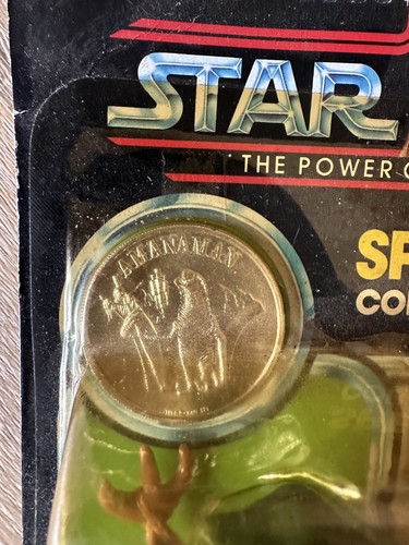 Vintage Star Wars Amanaman Action Figure with coin - Kenner 1984 - Picture 3 of 8
