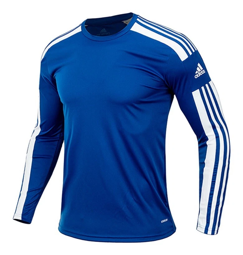 Adidas Squadra21 Long Sleeve Training Top Blue (GK9152) Soccer Gym Tee Shirts