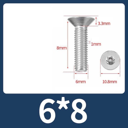 Countersunk Security Bolts A2 Stainless Steel Torx Vandal Proof Screws DIN 965 - Picture 44 of 67