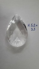 Goccia Cristallo Per Ricambio Restauro Lampadari Antichi, Sfaccettata H5,2cm #24