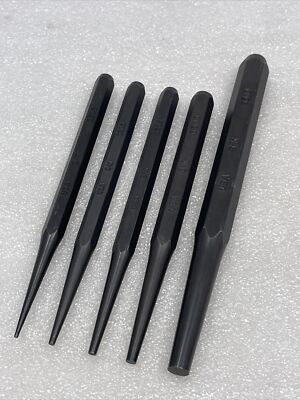 SK Tools Starter Punch Set, Tapered, 5 Piece, 1/16, 3/32, 1/8, 5/32, 5/16, USA
