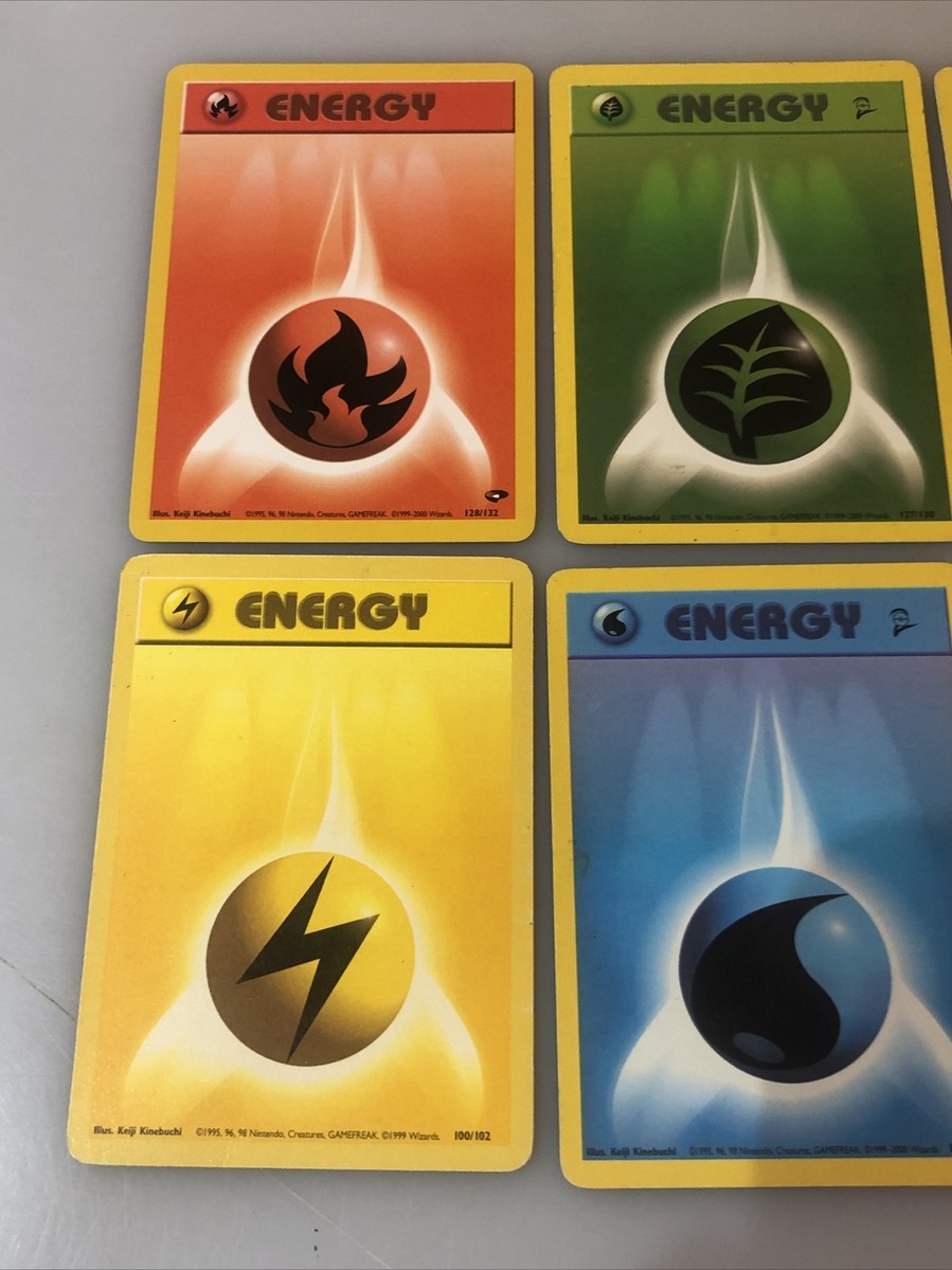 Pokemon Energy Cards. 1995, 96, 98, 99 - LOT OF 6 | eBay