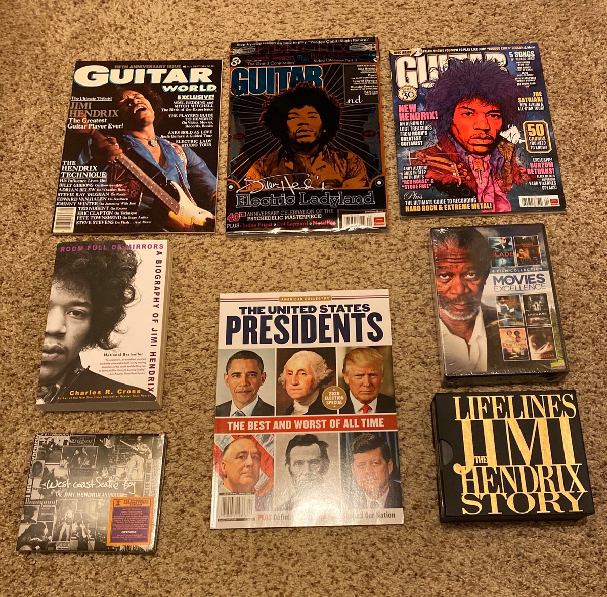 その他 History & People: Explore Your Mind [DVD] 12-pc Jimi Hendrix/Morgan Freeman DJT/JFK Tributes, DVD, CDs-New