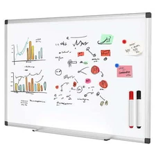 36 X 24 inches Magnetic Dry Erase Board with Aluminum Frame, Whiteboard