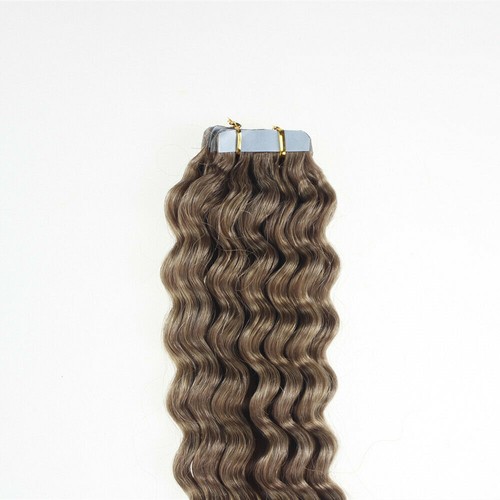 Extensiones de cabello con cinta invisible cinta adhesiva piel tramas Remy cabello humano rizado - Imagen 131 de 135