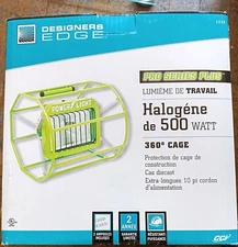 Designers Edge Halogen Portable Work Light Cage
