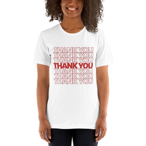 Camiseta gráfica unisex manga corta Thank You - Imagen 4 de 28