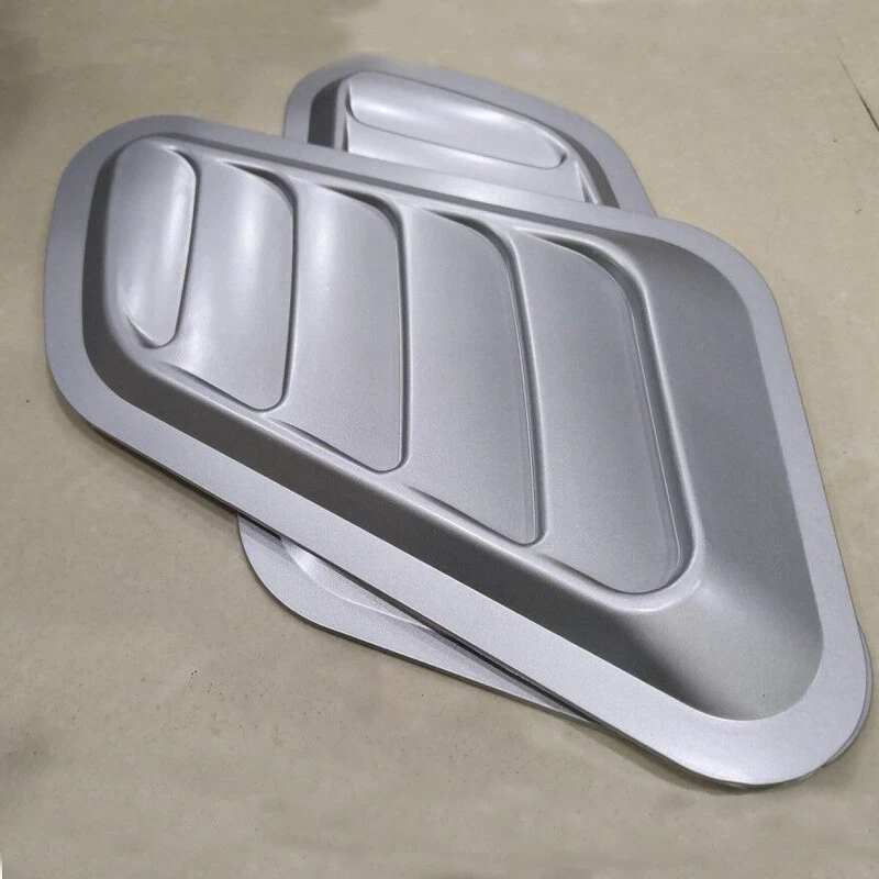 2件耐用汽车气流进气勺涡轮帽通风盖罩挡泥板饰边 — 第 3/4 张图片