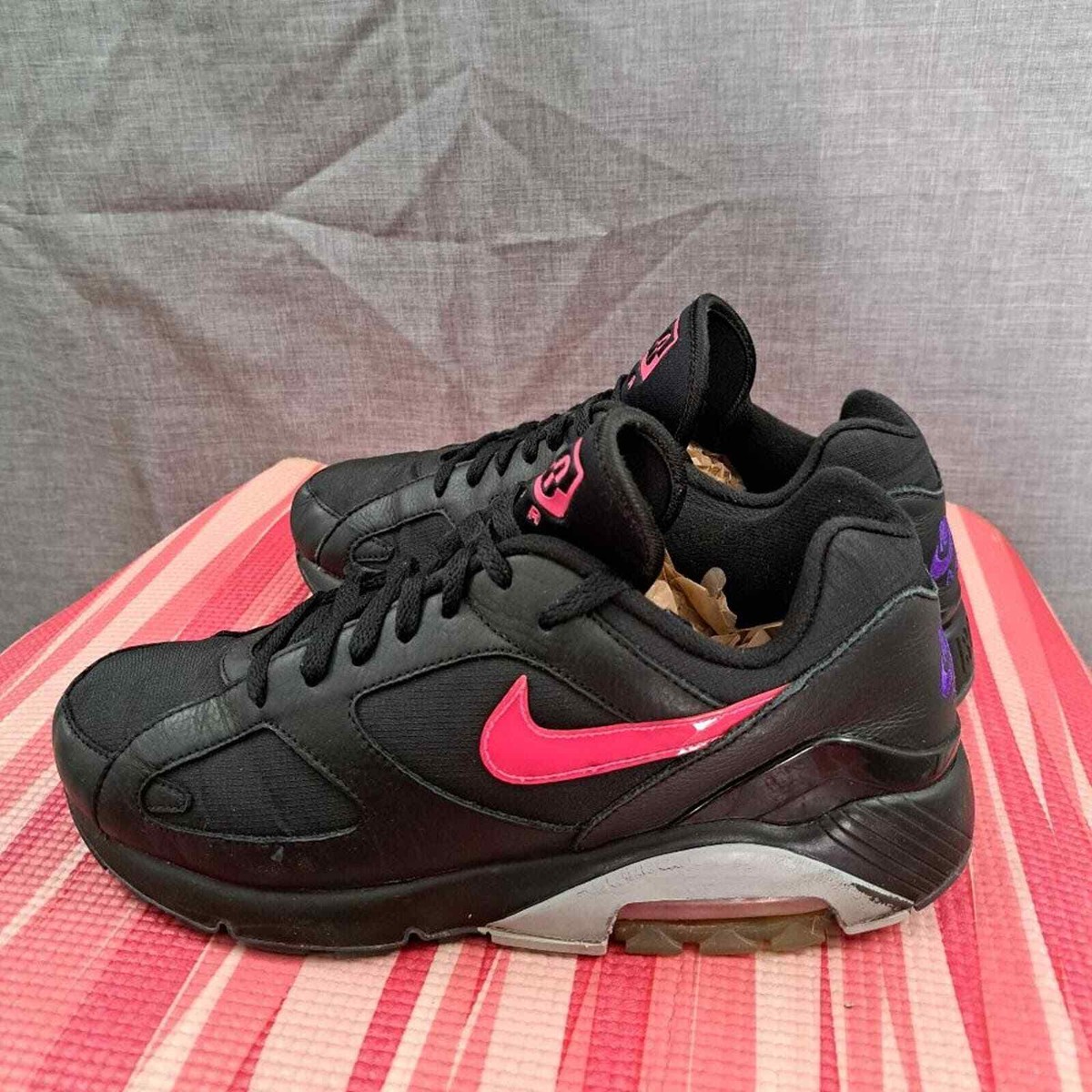 nike air 180 black pink