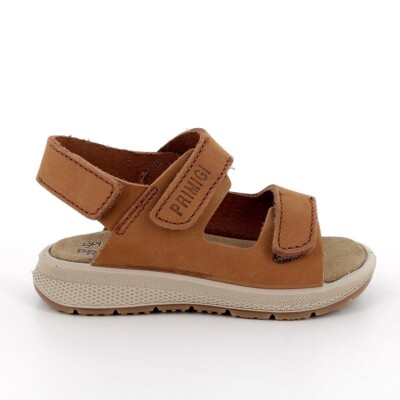 Primigi Shilo Kleinkind Jungen First Steps Sandale in hellbraunem Leder