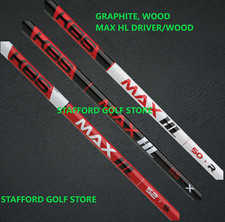 NEW KBS MAX HL 50 .335 Graphite Driver/Wood Shafts Choose Flex Weight Finish