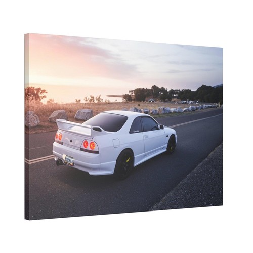 Nissan R33 Skyline GTS-T High Resolution Museum Quality Horizontal Canvas Print - Picture 4 of 10