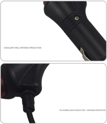 cigarette lighter adapter sleeve 2 Pack Cigarette Lighter Plug with Switch Cable Male Lighter Switch Button