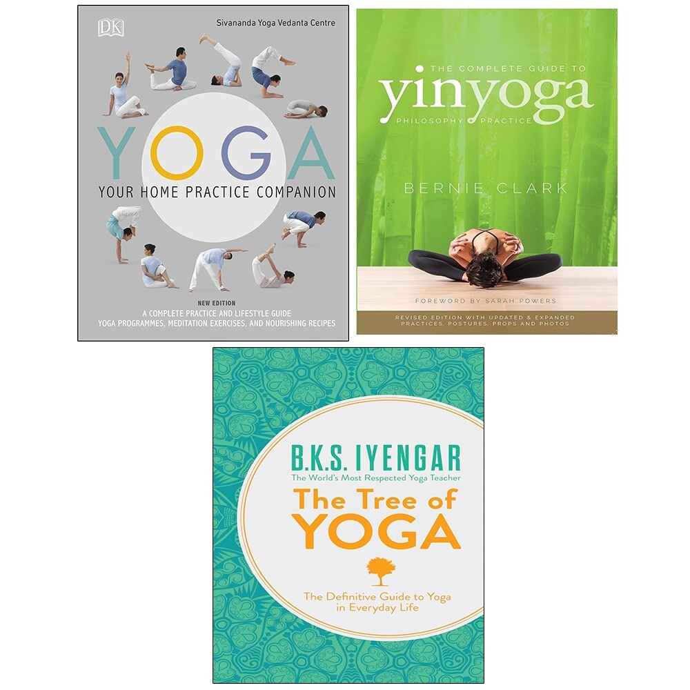 Yoga Your Home Practice Companion (HB),Guide Yin Yoga,Tree of Yoga 3 Books Set