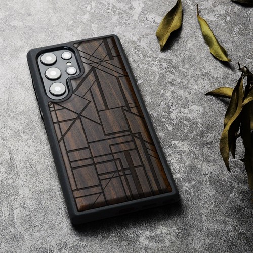 Holz Handyhülle für Samsung Galaxy S24 S23 Ultra S22 S21 Plus FE Note20 5G Abdeckung - Bild 4 von 12