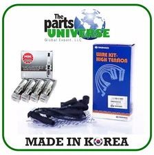 Spark Plug Wire Set  4 VPower NGK Spark Plugs Forenza Reno Optra Leganza Nubira