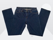 Lauren Ralph Lauren Women's Dark Wash Blue Modern Straight Denim Jeans Size 10