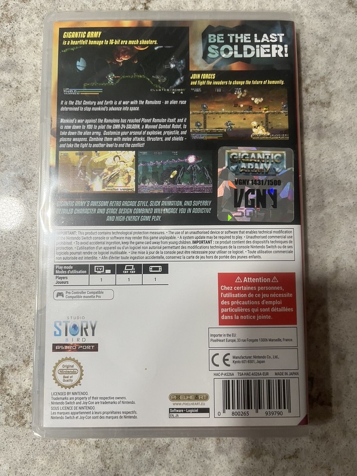 Brand New Sealed Gigantic Army Nintendo Switch | eBay
