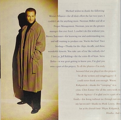 Michael English Hope 1993 CD Warner Alliance Pop Rock Like