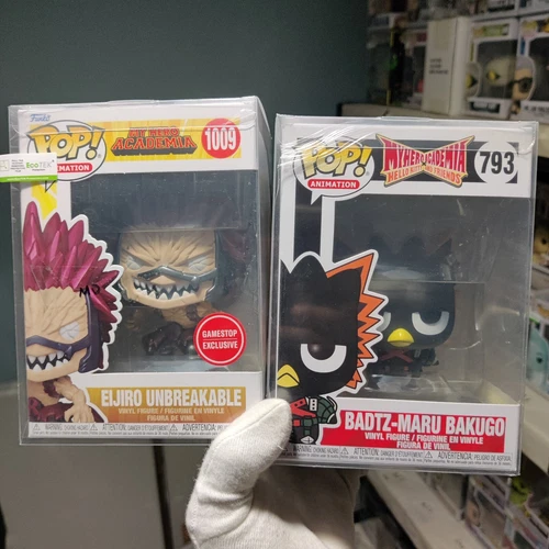 MHA x Hello Kitty Badtz-Maru Bakugo #793 & Eijiro Unbreakable Funko Pop Set