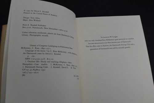 *SIGNED/FIRST* Language of the Forest by McKenney & Kendall *DARTMOUTH* HCDJ - Picture 6 of 20