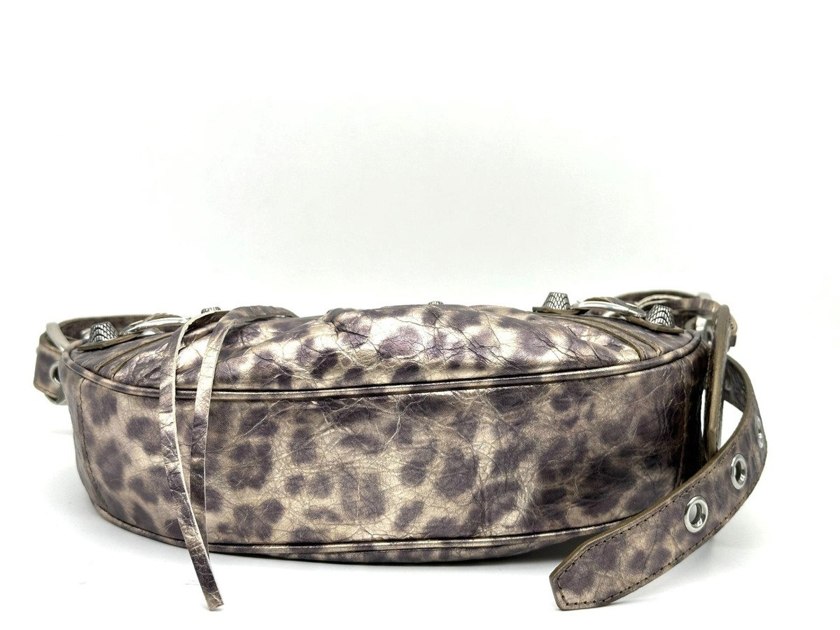 ショルダーバッグ・ポシェット BALENCIAGA LE CAGOLE XS SHOULDER BAG LLIZED LEOPARD Balenciaga LE CAGOLE XS Metallic Leopard Stud Shoulder