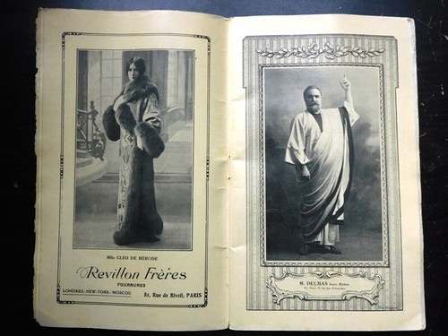 1912 PROGRAMA DE ÓPERA FRANCESA - ROMA - TEATRO NACIONAL DE ÓPERA, GRANDES ANUNCIOS - Imagen 4 de 10